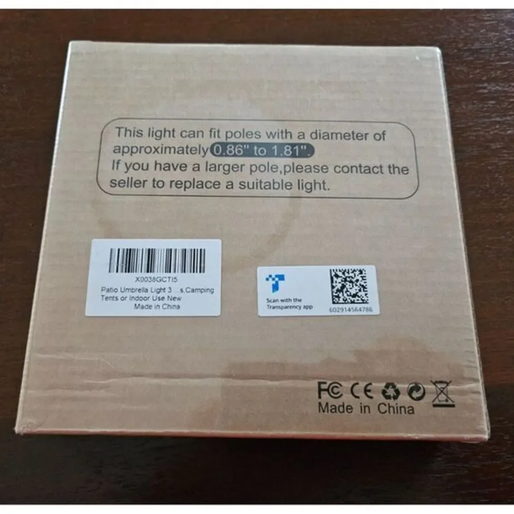 Patio Umbrella Light 3‎ Brightness Modes Cordless 28 LED Lights-4 x AA Battery
